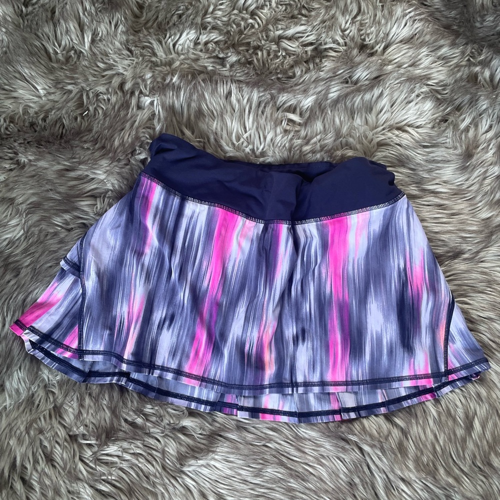 Lululemon Pink and Black Tennis Skirt
